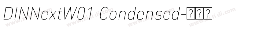 DINNextW01 Condensed字体转换